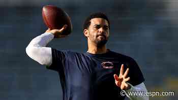 Bears' Caleb Williams questionable after 3 days of practice