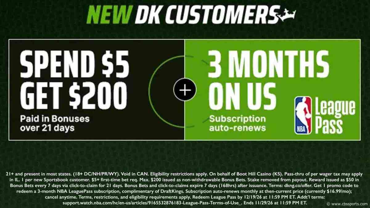 Use DraftKings promo code to get $200 bonus bets, free NBA League Pass for Purdue-Washington, college football
