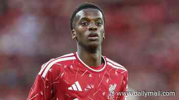 Nerves of steel: Trey Nyoni names Thiago as his inspiration as 19-year-old eyes first Premier League start for Liverpool at Brentford