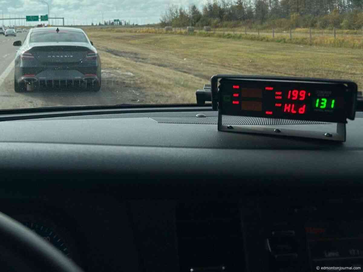 Driver clocked at 199 km/h on Anthony Henday during recent Edmonton traffic enforcement blitz