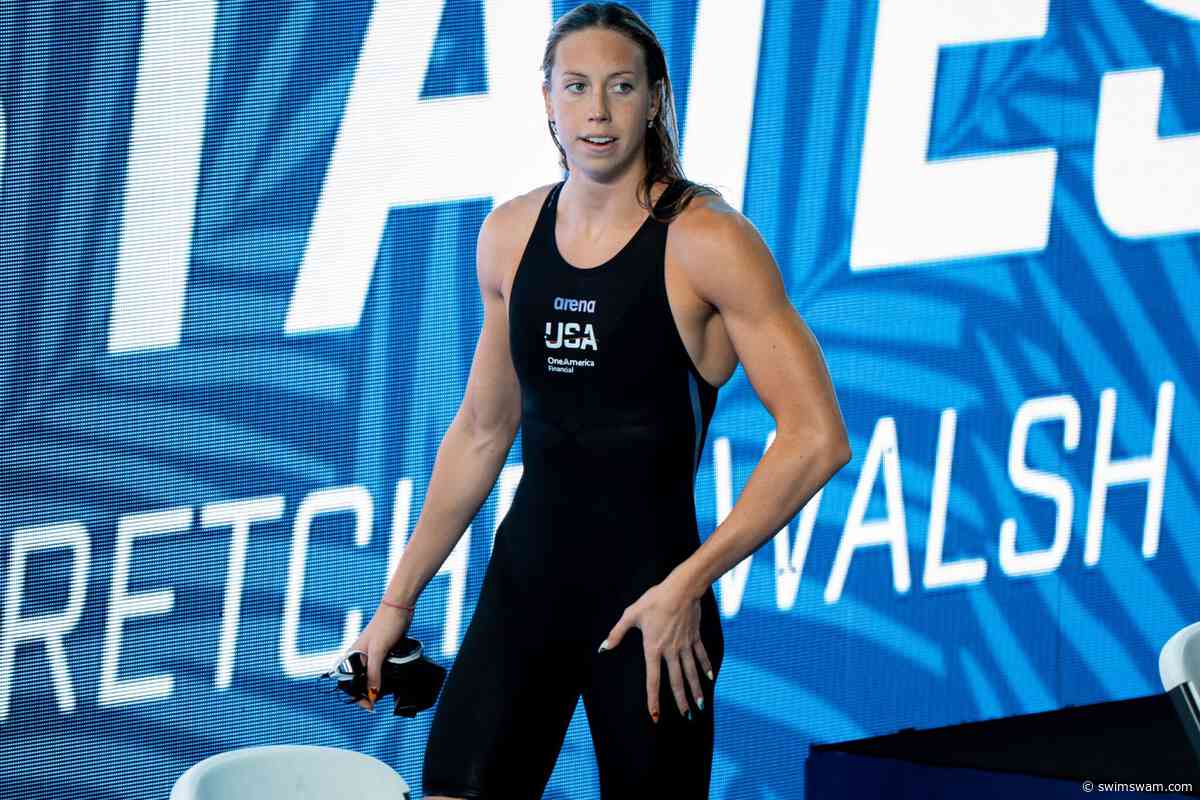 Gretchen Walsh Clocks 22.75 To Break Own 50 SCM Free World Record At UVA Pro Elite SCM Worlds Prep Meet