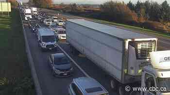 Highway 99 closed in Surrey, B.C., after multi-vehicle crash