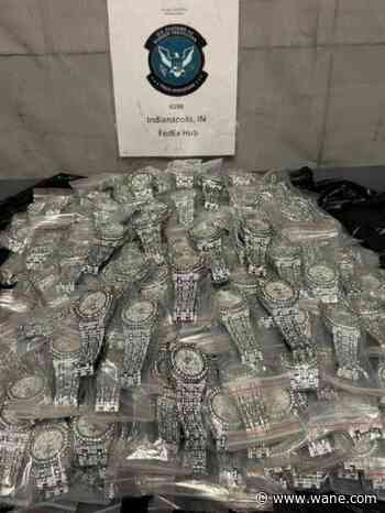 US Customs officers in Indianapolis seize hundreds of counterfeit watches from Hong Kong