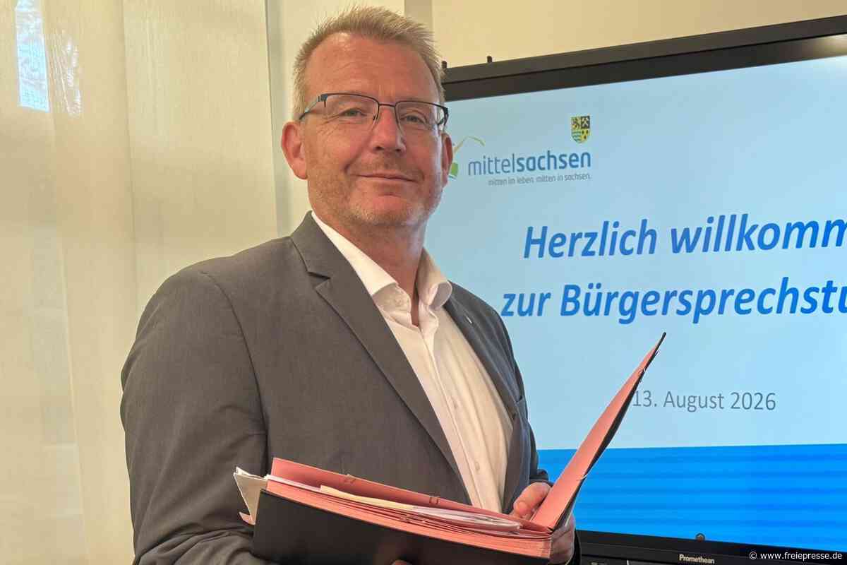Mittelsachsen: Landrat Sven Krüger bietet Bürgersprechstunde an