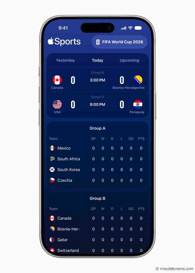 Apple Sports update improves Live Activities and adds soccer leagues from around the world