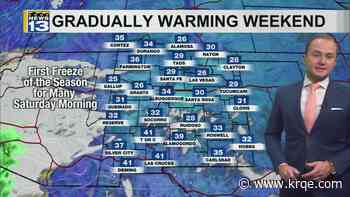 First freeze of the season expected for parts of New Mexico Saturday morning