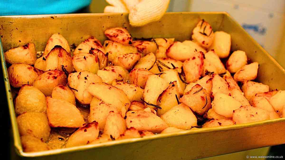 Roast potatoes will be crispier if you spray the tray with 1 everyday ingredient while cooking