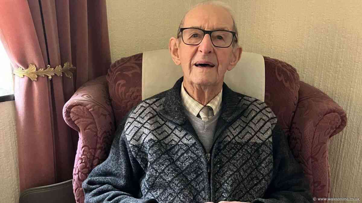 Oldest man in Wales credits two words and one meal as he reaches 107