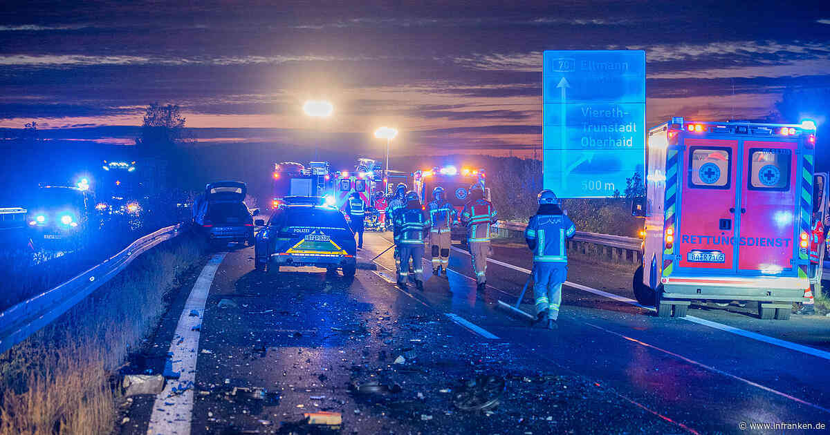 Geisterfahrer-Unfall auf A70 bei Bamberg: Fahrschüler unter Schwerverletzten