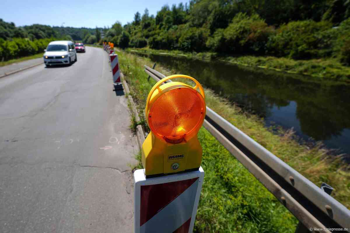Neue Straßensperrung in Plauen: Umleitungsstrecke bekommt frischen Asphalt