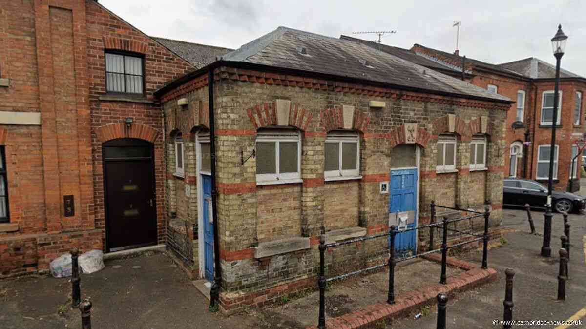 Derelict public toilet block for sale in Cambridgeshire town