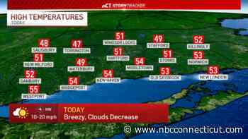 Breezy and cooler for Saturday, freeze warning in effect tonight