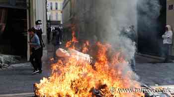 France protests - latest: Paris clashes and fires in Marseille ahead of huge rallies