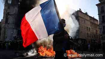 Macron is blasted for dancing at a Celine Dion concert with Brigitte while France burns and rioters take to the streets