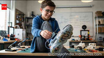 13-year-old helps invent a shoe that generates electricity to power GPS tracking