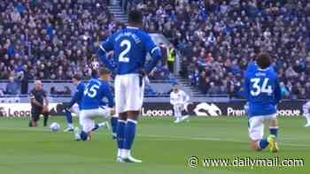 Everton star Ainsley Maitland-Niles refuses to take the knee as Premier League kick off anti-racism initiative