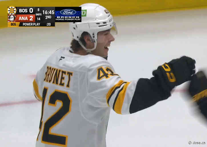 Top 2: Quebec native Frédéric Brunet scores his first NHL goal