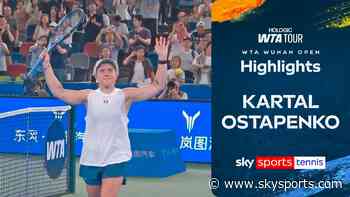 Kartal beats Ostapenko to  reach first ever WTA 1000 final
