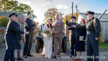 Couple win dream 1940s wedding at Eden Camp due to heart warming connection to armed forces