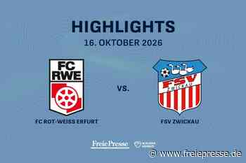 FC Rot-Weiß Erfurt – FSV Zwickau: Die Highlights des Spiels im Video