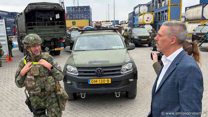 Militairen patrouilleren in haven Moerdijk en slapen in zeecontainers
