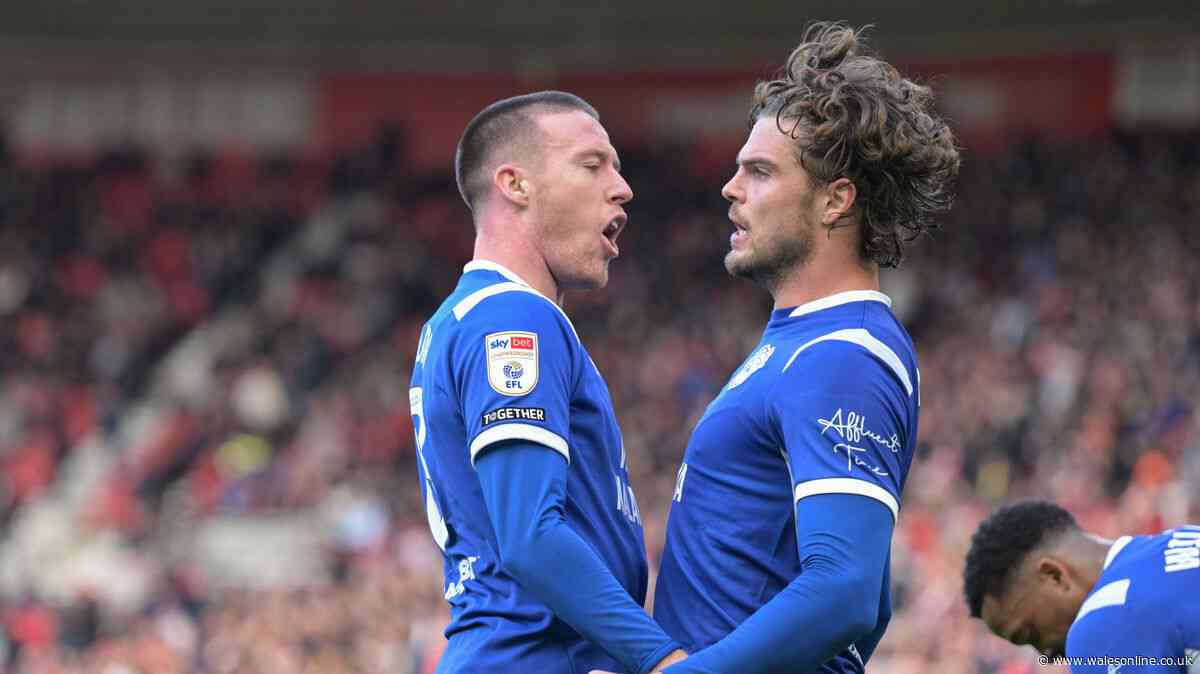 Cardiff City fight for draw at high-flying Middlesbrough as Osho sent off
