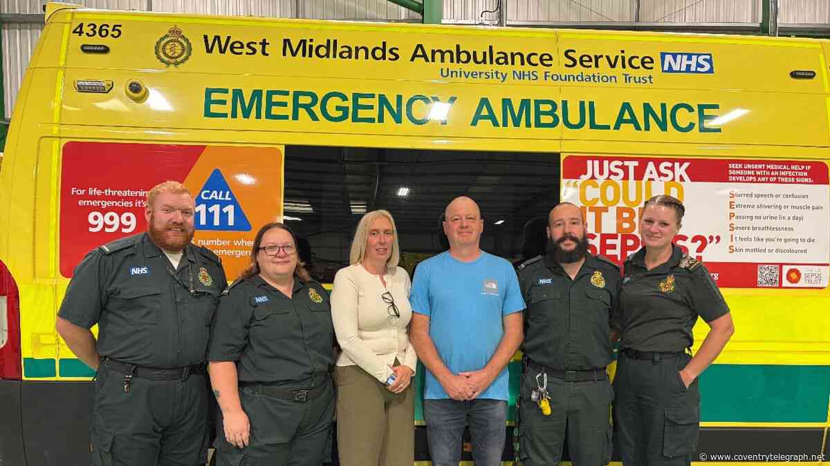 Grateful Bedworth dad says 'I'm the luckiest man alive' after collapsing at home