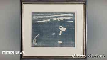 Munch print found at estate set for auction