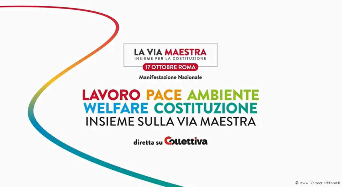 Manifestazione della Cgil “La Via Maestra”, la diretta da Roma. Tra gli interventi anche quelli dei leader del centrosinistra