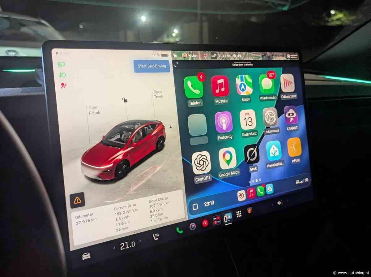 De verboden vrucht, Apple CarPlay in Tesla, is hier