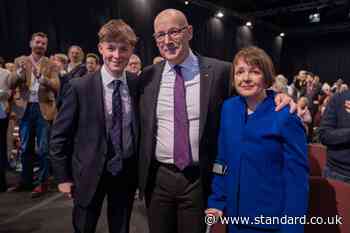 John Swinney tells SNP conference of drive to deliver independence for his son