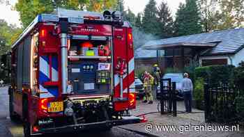 Sauna bij woning vat vlam, brandweer voorkomt verdere uitbreiding