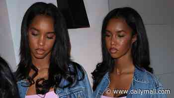 Diddy's twins, 19, shrug off dad's prison transfer as they party with Paris Hilton and Demi Moore at A-list bash thrown by Britney Spears' BFF