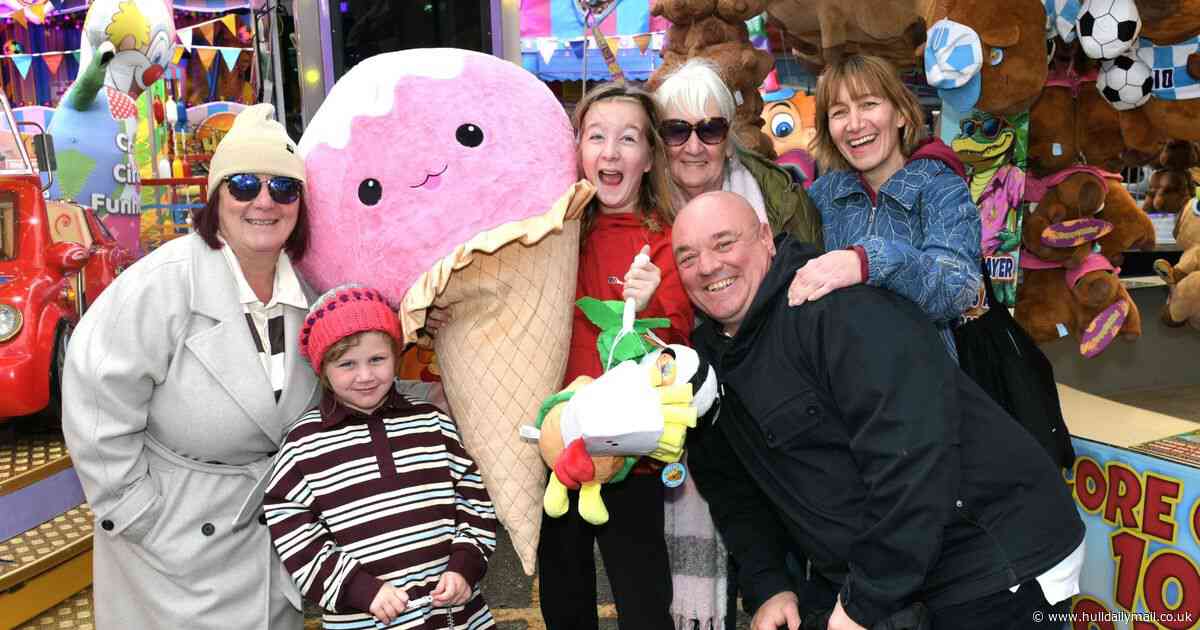 More than 100 happy faces at the last night of Hull Fair 2026