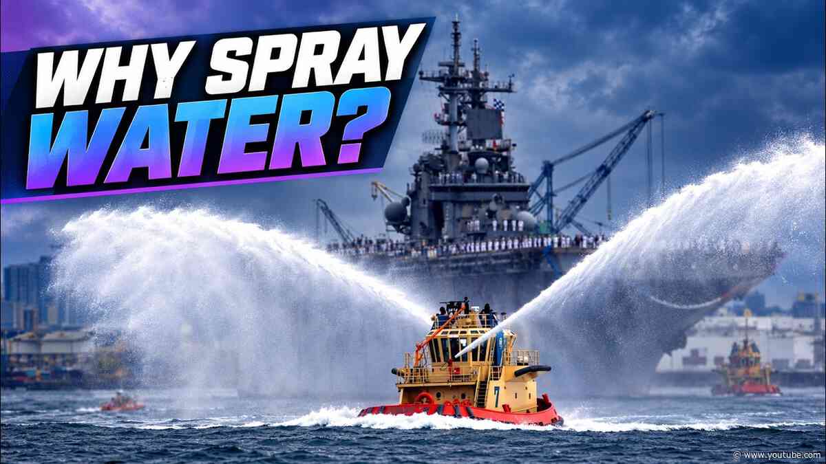Why Do Tugboats Spray Water While Towing Ships?
