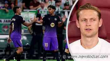 Rentree uitgesteld: Frenkie de Jong ziet FC Barcelona vanaf de bank overtuigend winnen van Real Betis