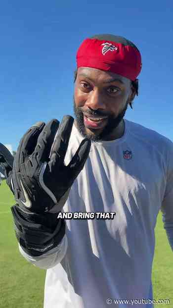 Asking the guys to leave a message for the Atlanta Dream going into the Finals! #nfl #atlanta