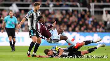 Newcastle United star accused of trying to break the leg of Aston Villa ace
