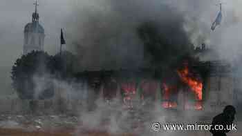 France protests - live: Lyons tourist office torched and man's hand is blown off