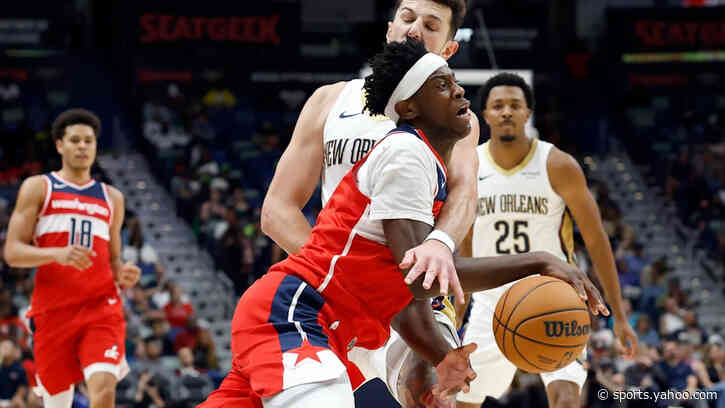 AJ Dybantsa’s Wizards debut in jeopardy after ankle injury in preseason finale