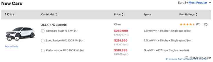 A Zeekr 7X Costs $58K In Australia. In Singapore, It’s Nearly $300K