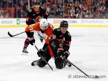 Ottawa Senators lose to Philadelphia Flyers, finish night without captain Thomas Chabot