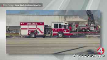 Multiple agencies respond to three alarm fire on French Road in Cheektowaga