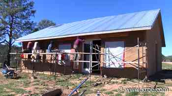 Students in Las Vegas learn to build affordable adobe houses in fire ravaged area