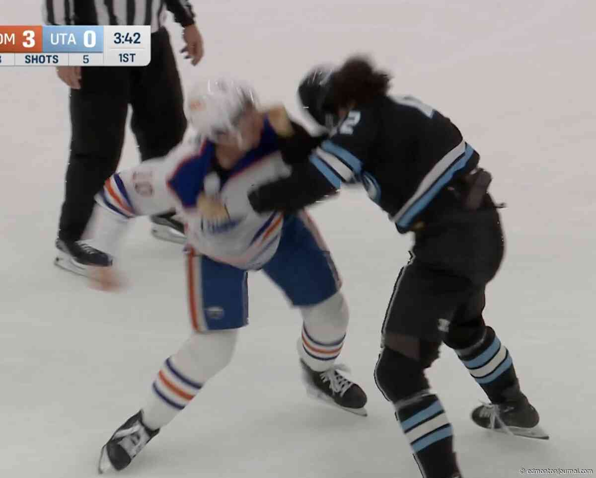 'Don Cherry is smiling somewhere': Oilers vet Trent Frederic gets revenge with wild beat down of Utah forward
