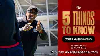 5 Things to Know: 49ers Week 6 'Monday Night Football' Matchup vs. Commanders & Alumni Weekend