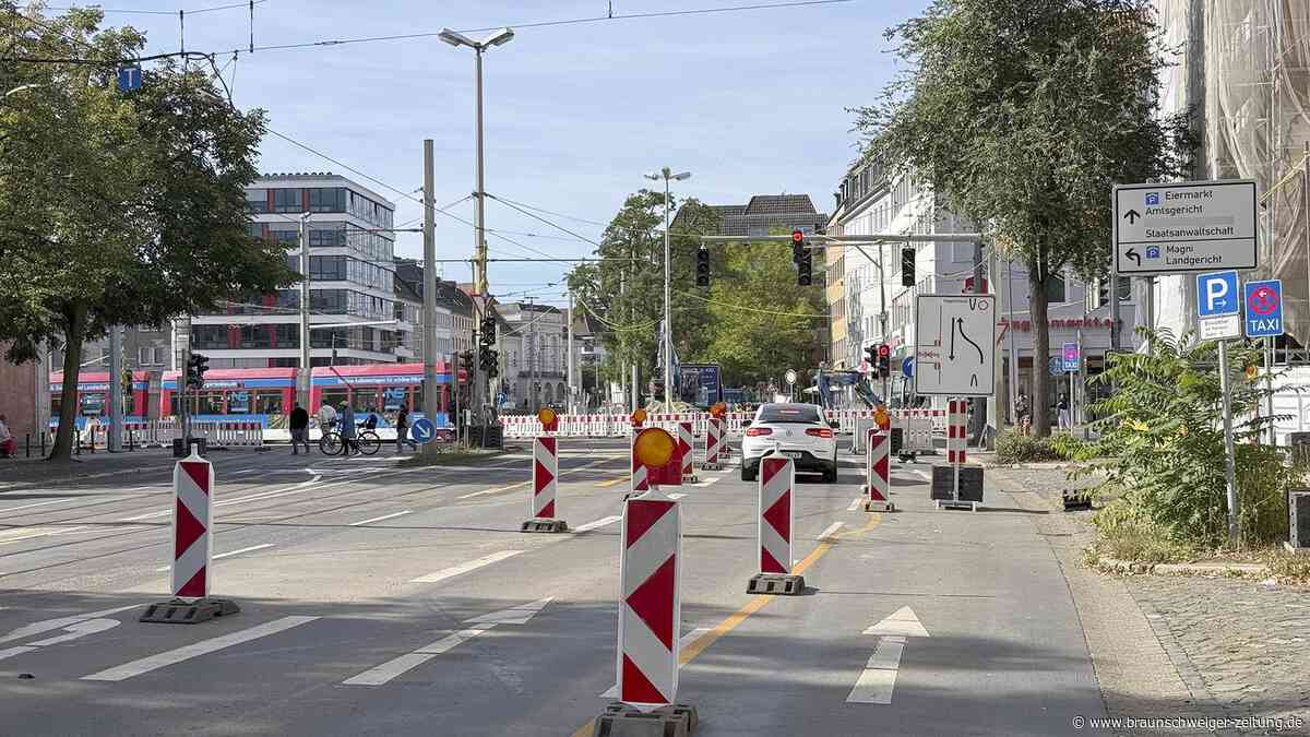 Pflaster muss raus, Container bleiben: So steht‘s um Braunschweigs Hagenmarkt-Baustelle