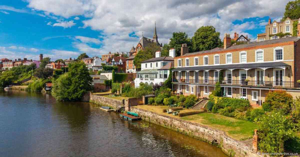 Inside the 'elegant' Chester period property on the banks of the River Dee
