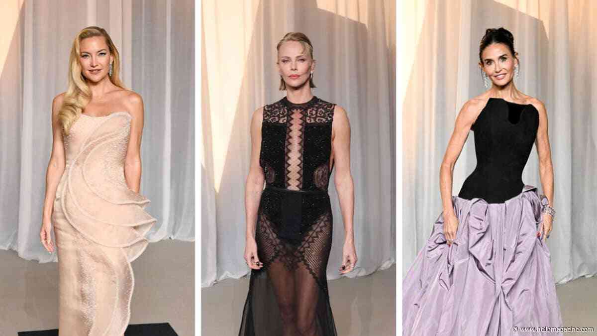 Charlize Theron leads the style pack in naked dress at star studded awards