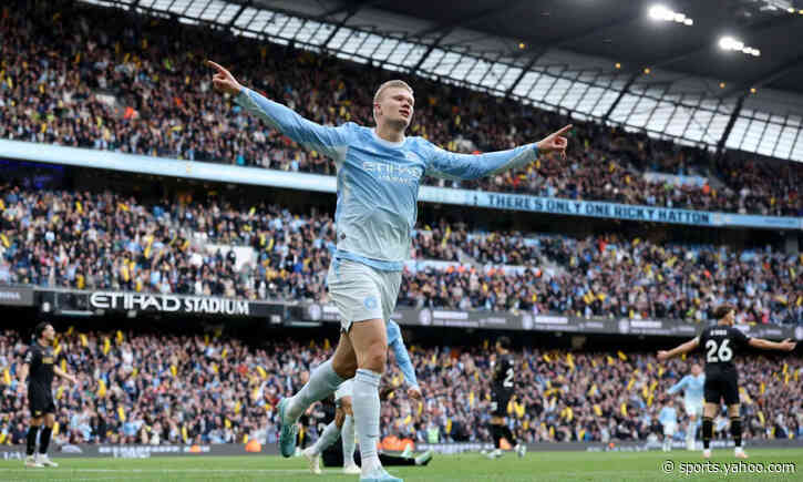 Haaland hits historic Premier League milestone with brace against Ipswich Town